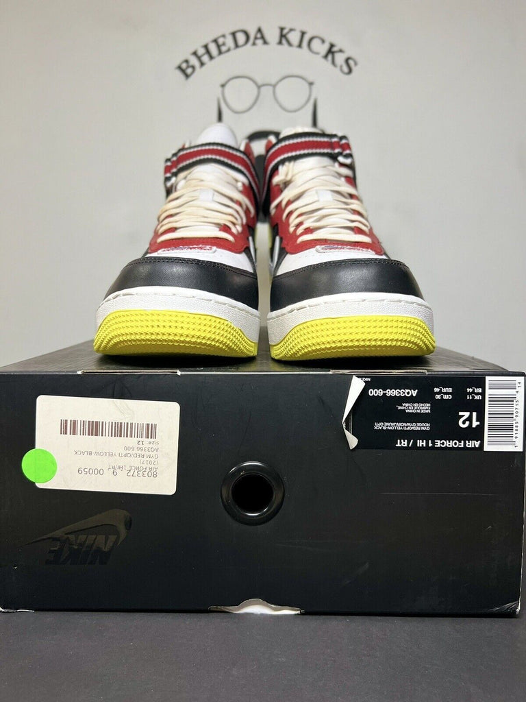 NEW DS Nike Air Force 1 Hi / RT Riccardo Tisci Size 12 Gym Red/Black AQ336600 OG