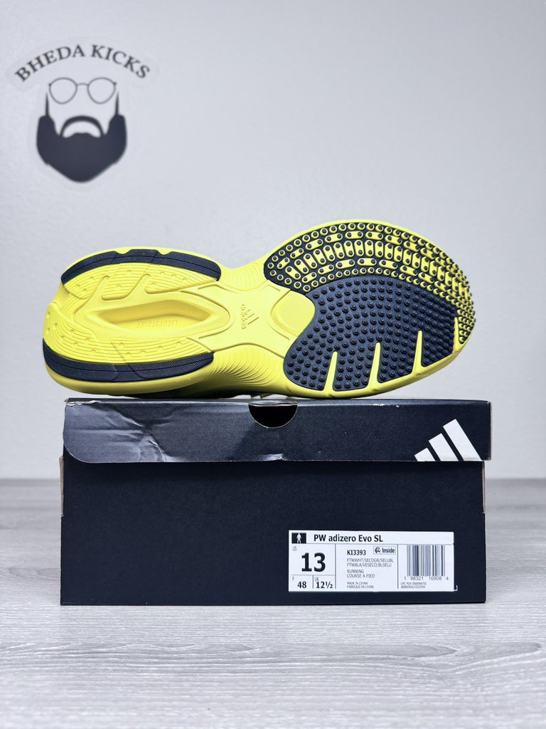 Size 13 - Adidas AdiZero Goukana Light Yellow Men's Running Shoes JP7177 New