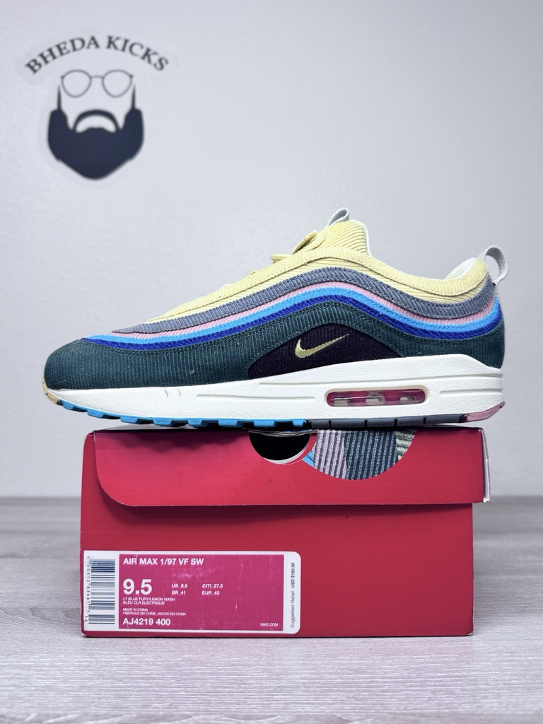 Size 9.5 - Nike Air Max 1/97 Sean Wotherspoon Men’s Preowned AJ4219-400