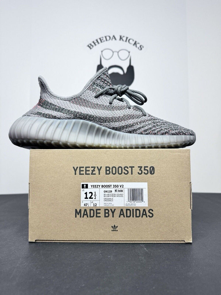 Adidas Yeezy Boost 350 V2 Low Beluga Reflective GW1229 Preowned Men’s Size 12.5