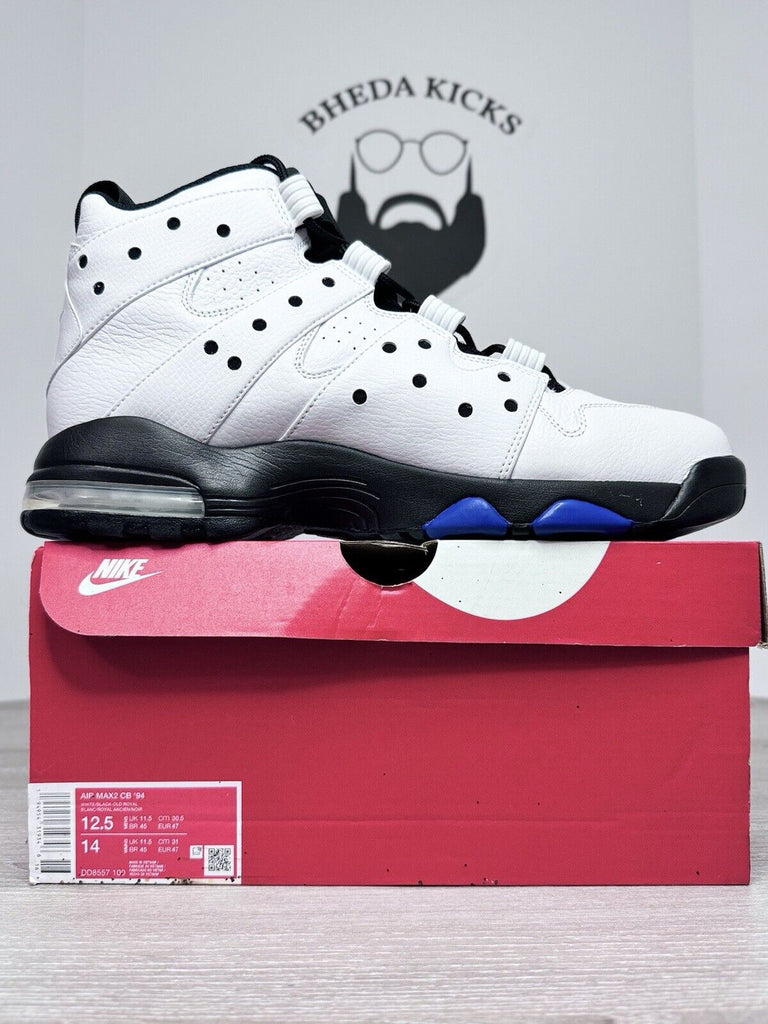 Size 12.5 - Nike Air Max2 CB '94 White Black Old Royal DD8557-100 NEW DS