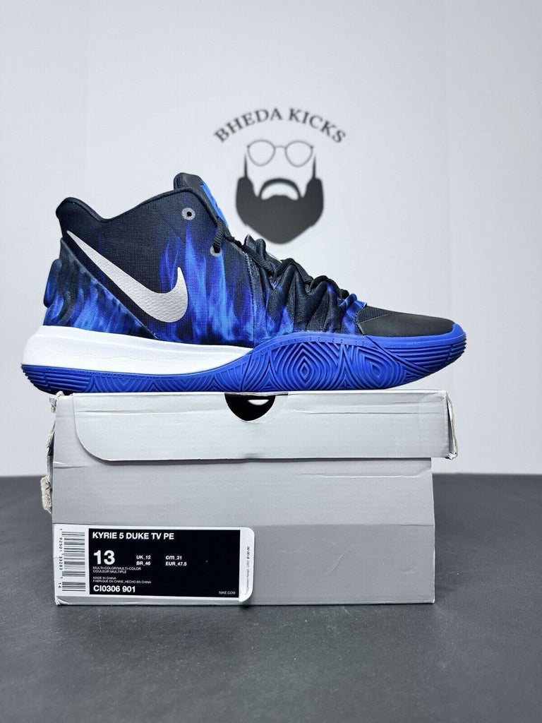 Nike Kyrie V 5 Duke Blue Devils TV PE CI0306-901 Preowned Og Men’s Size 13