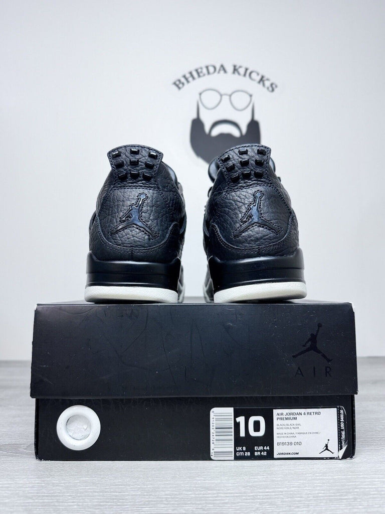 Size 10 - Nike Air Jordan 4 IV Retro Premium Black Pony Pinnacle 819139-010