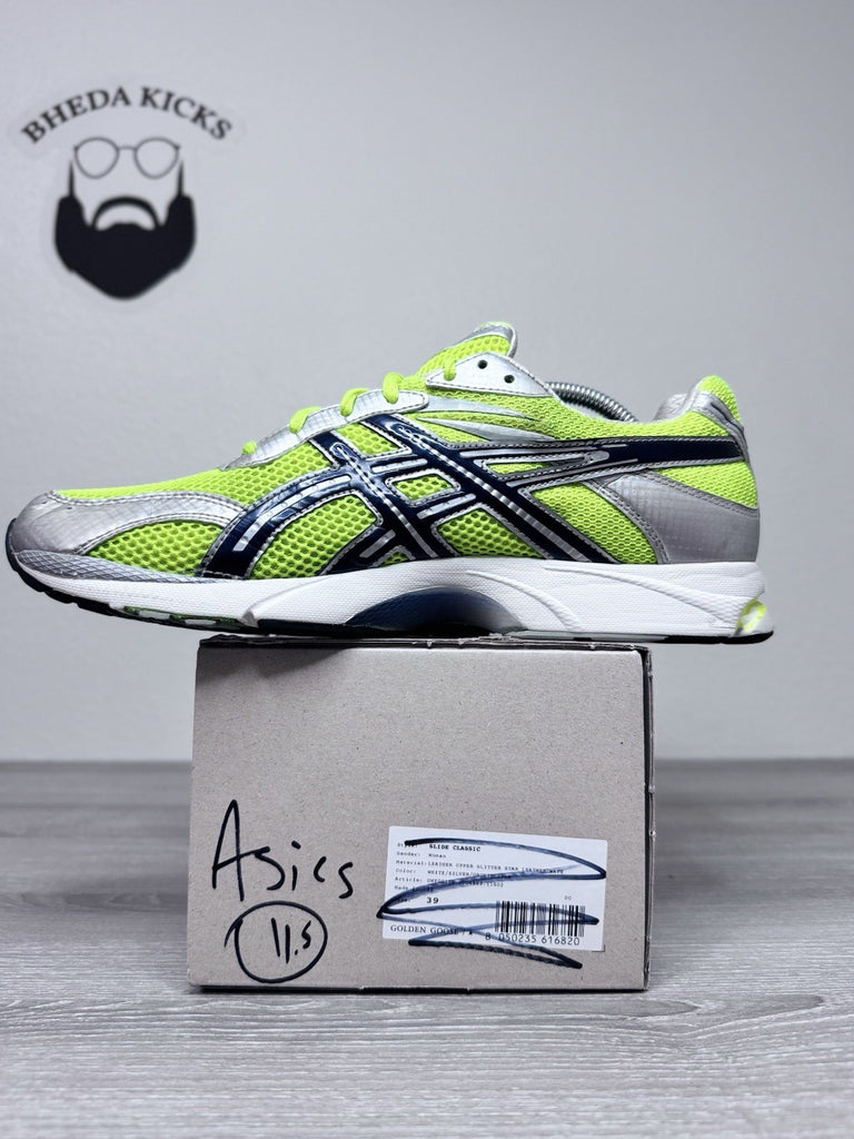 Size 11.5 - Asics Gel Flash 05 Running Shoes Volt Silver Sneakers Trainers TN439