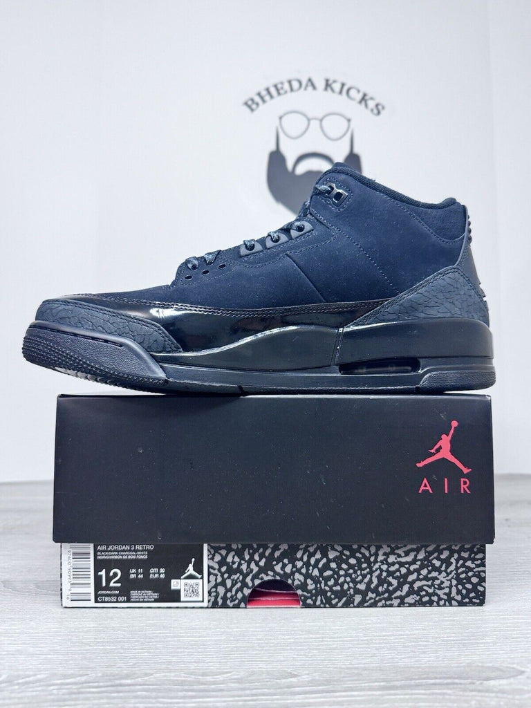 Size 12 - Nike Air Jordan 3 Retro Black Cat 2025 Men’s CT8532-001 (TRIED ON)