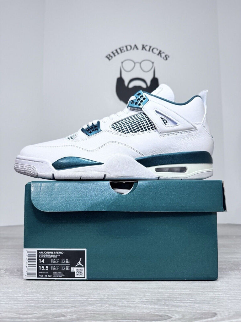 Size 14 - Air Jordan 4 Retro Oxidized Green FQ8138-103 Authentic NEW DS