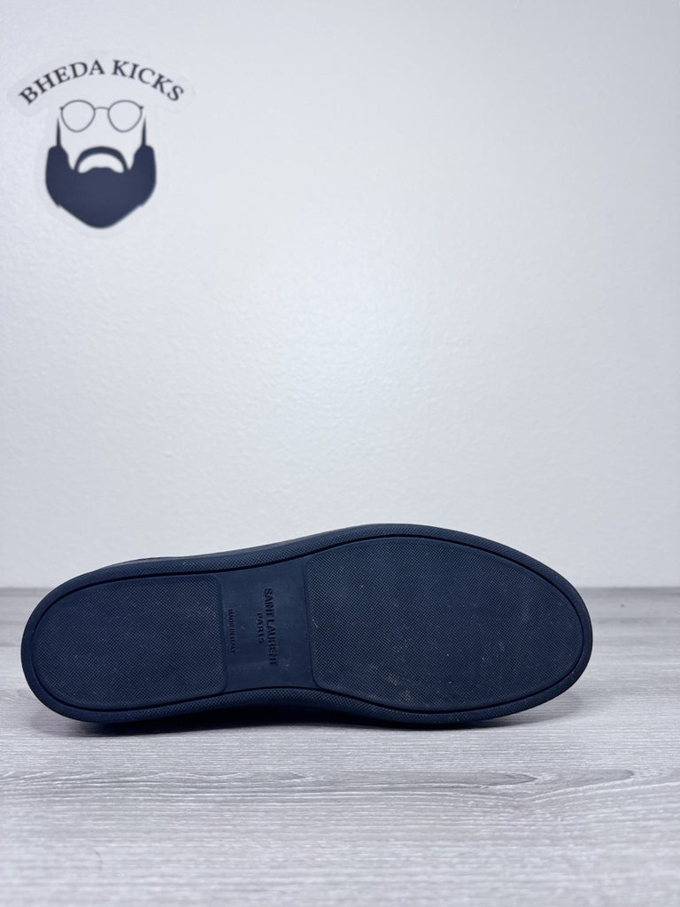 Size 46 EU/ 12 US - Saint Laurent Men's Court Classic Low-top Black Leather