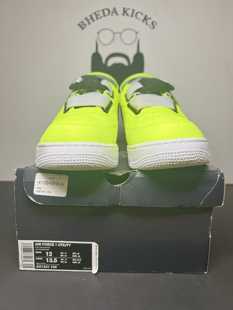 Nike Air Force 1 Low Utility Volt Men's Size 12 2018 AO1531-700 Preowned Og Rare