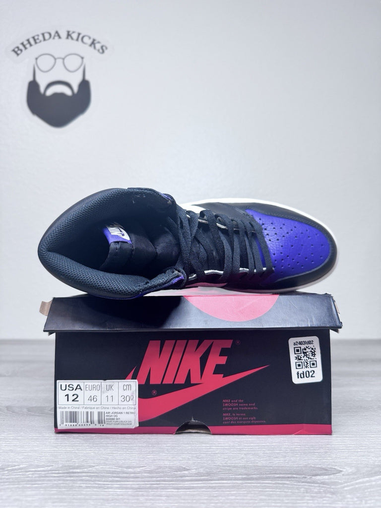 Size 12 - Air Jordan 1 Retro High OG "Court Purple" 2018 555088-501 Brand New