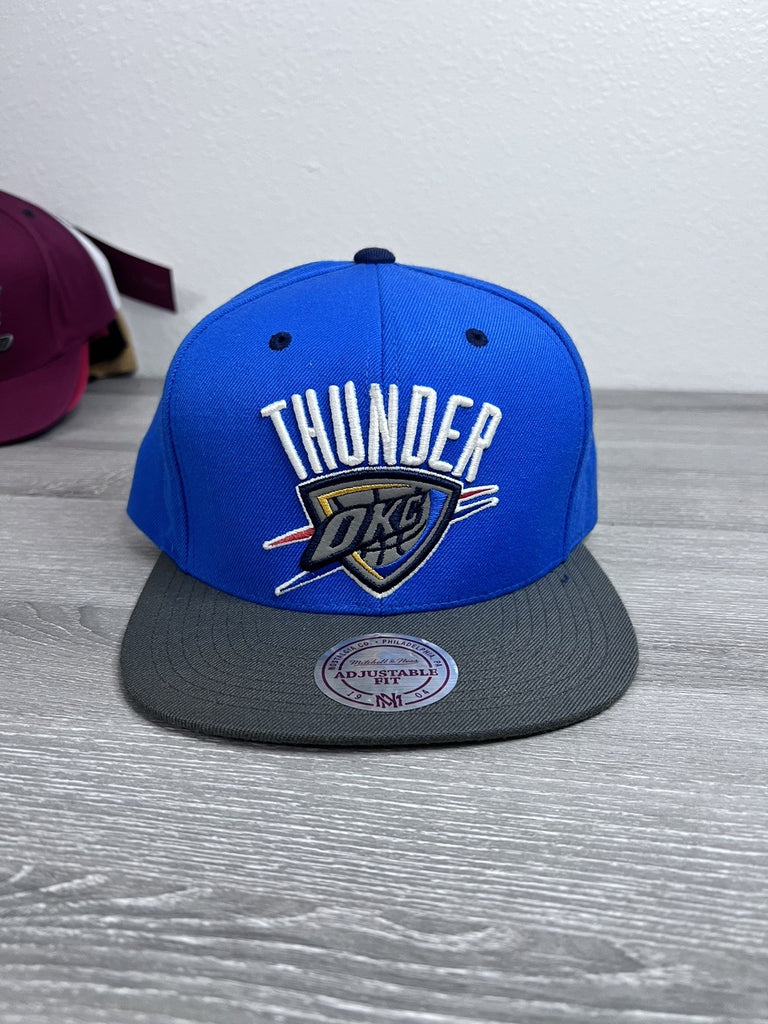 OKC Oklahoma City Thunder Mitchell & Ness NBA Basketball Snapback Cap Hat
