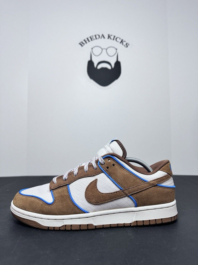 Nike Dunk Low Retro PRM Shoes British Tan Photo Blue FN5825-100 Men's Size 10