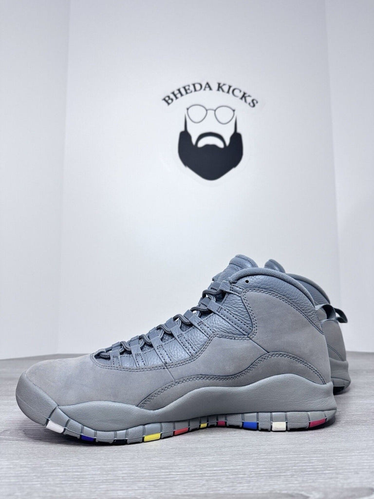 Size 12.5 - Nike Air Jordan 10 Retro Cool Grey 2017 310805-022 Gray Multi-Color