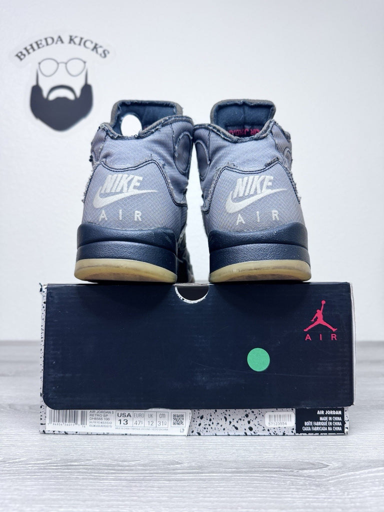 Size 13 - Nike Air Jordan 5 Retro SP x Off-White Mid Muslin CT8480-001 Preowned
