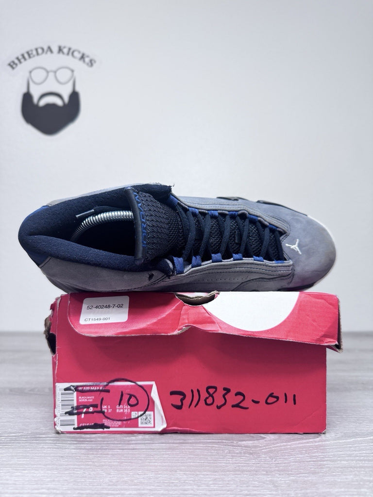 Size 10 - Nike Air Jordan 14 Retro Graphite Navy 311832-011 2011 Preowned