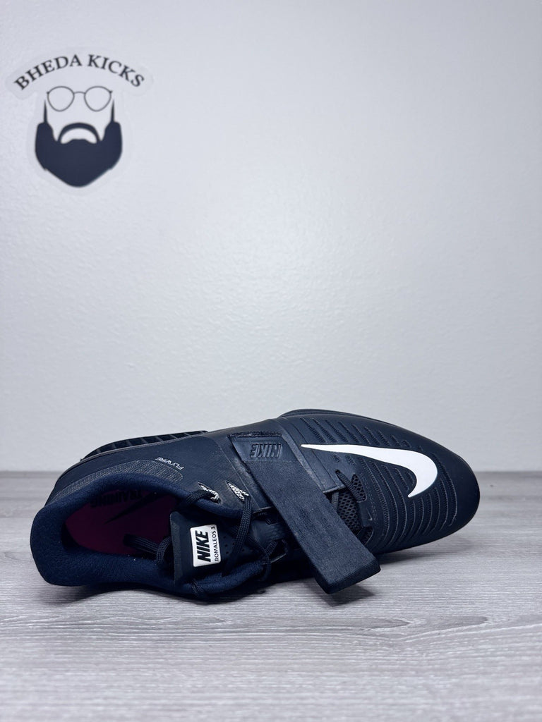 Size 15 - Nike Romaleos 3 Weightlifting Shoes Black White 852933-002 Men's