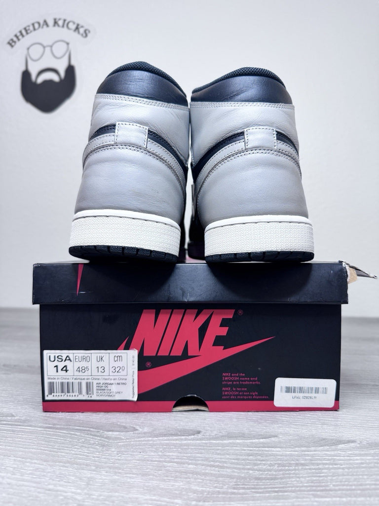 Size 14 - Air Jordan 1 Retro OG 2013 High Shadow 555088-014 Preowned Authentic