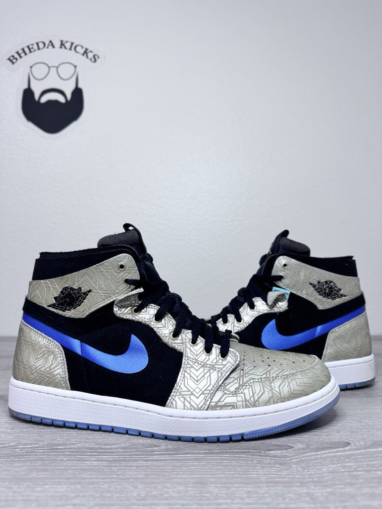 Size 13 - Air Jordan 1 Zoom Air CMFT Gold Laser DQ0659-700 Tried On