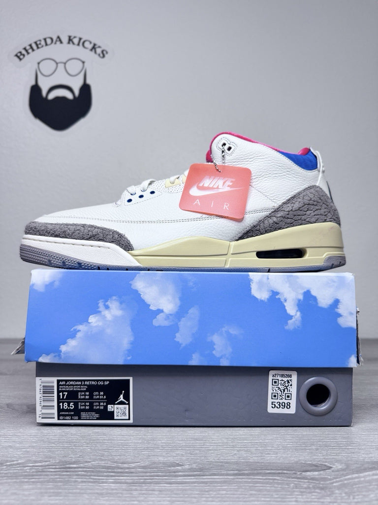 Size 17 - Nike Air Jordan 3 Retro Seoul 2.0 Men's IB1482-100 Brand New
