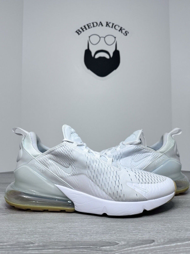 Size 13 - Nike Air Max 270 Triple White Gum Sole DC1702-100 Running Sneaker