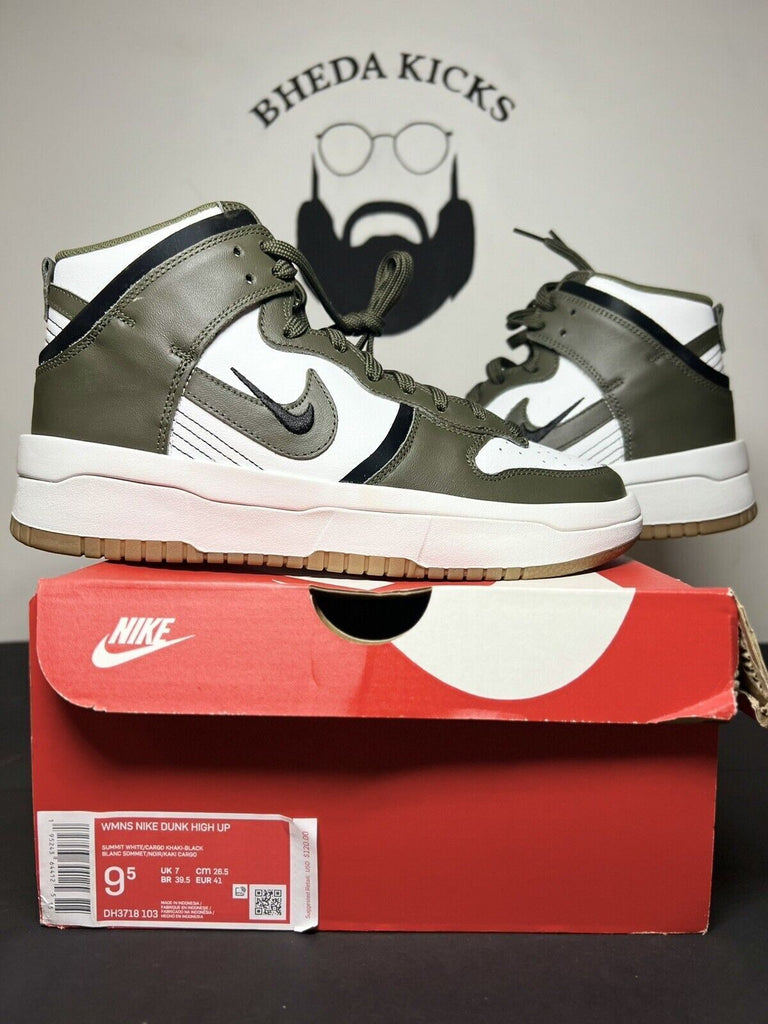 New Nike Dunk High Up Rebel Cargo Khaki 2021 DH3718-103 Womens Size 9.5 (mens 8)