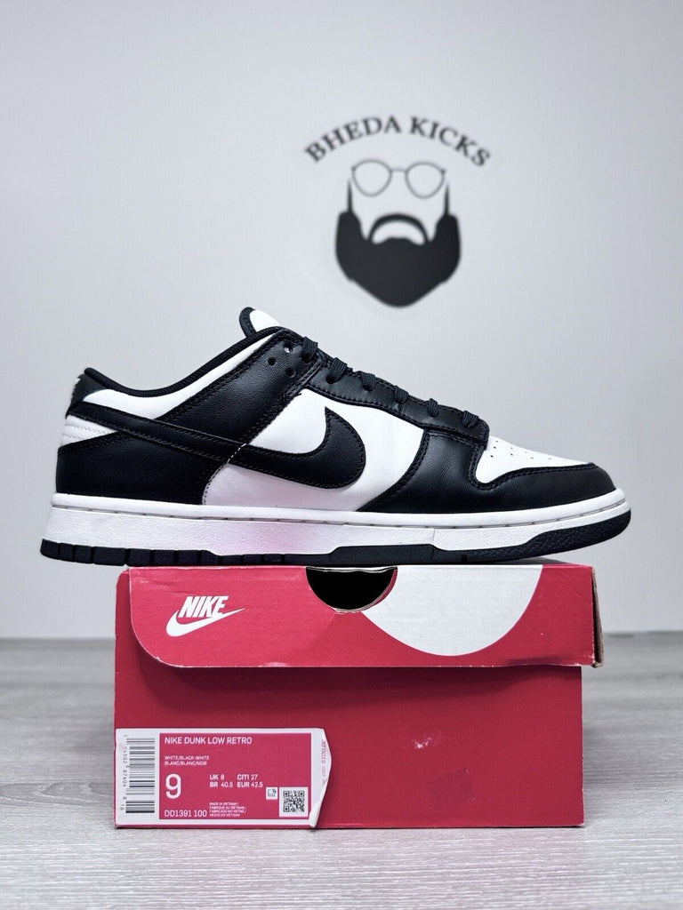 Size 9 - Nike Dunk Low "Panda White Black" 2021 DD1391-100 Preowned Og