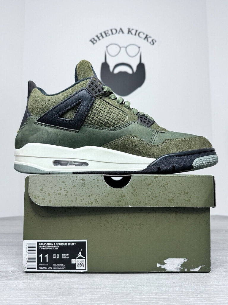 Size 11 - Air Jordan 4 Retro SE Craft Olive FB9927-200 Preowned Authentic