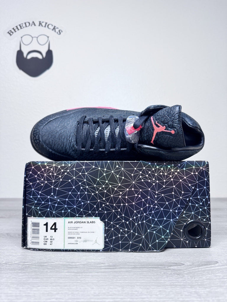 Size 14 - Air Jordan 5 Retro 3Lab5 Infrared (599581-010) Preowned Authentic