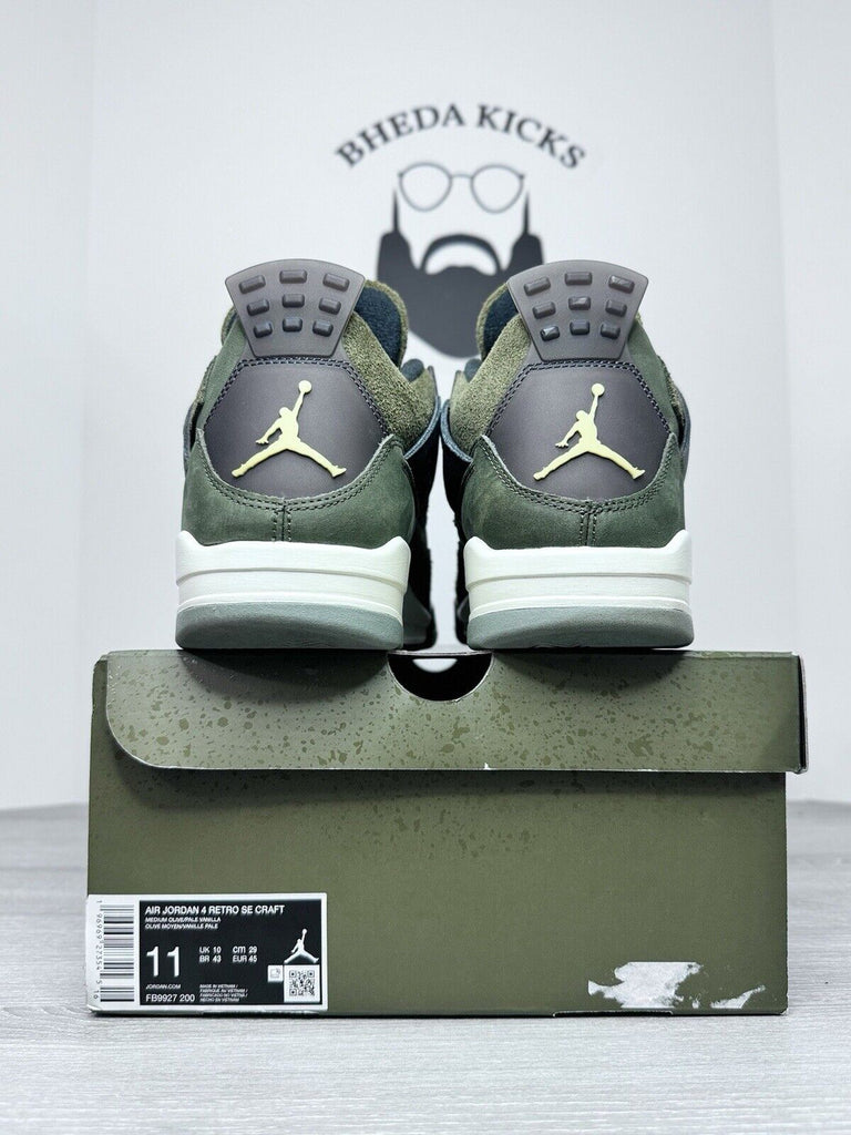 Size 11 - Air Jordan 4 Retro SE Craft Olive FB9927-200 Preowned Authentic