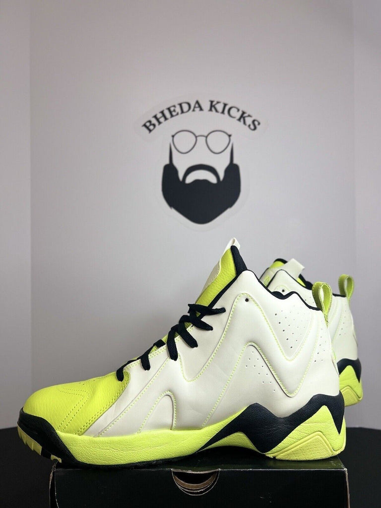 Reebok Kamikaze 2 Mid Glow Shoes 2013 Yellow Glow In The Dark Men’s Size 12