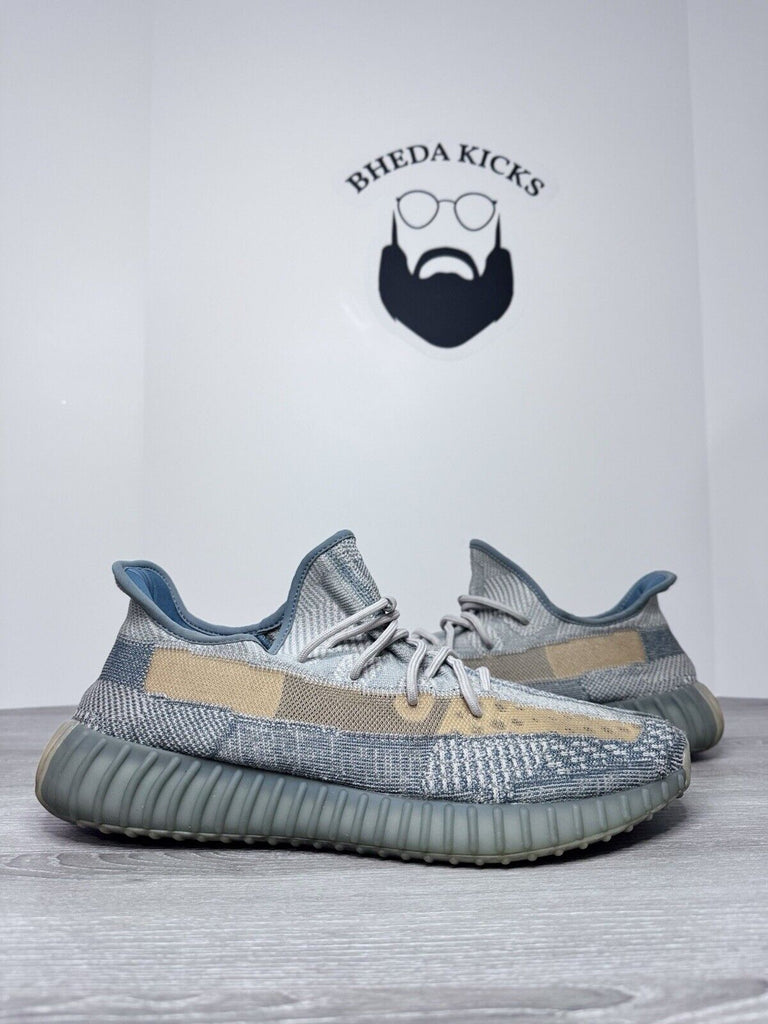 Size 14.5 - adidas Yeezy Boost 350 V2 Low Israfil Grey Blue (FZ5421) Preowned