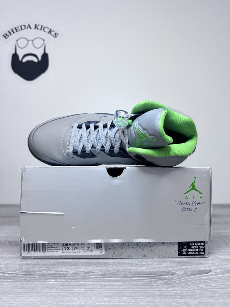 Size 13 - Jordan 5 Retro Green Bean 2022 DM9014-003 Preowned Authentic