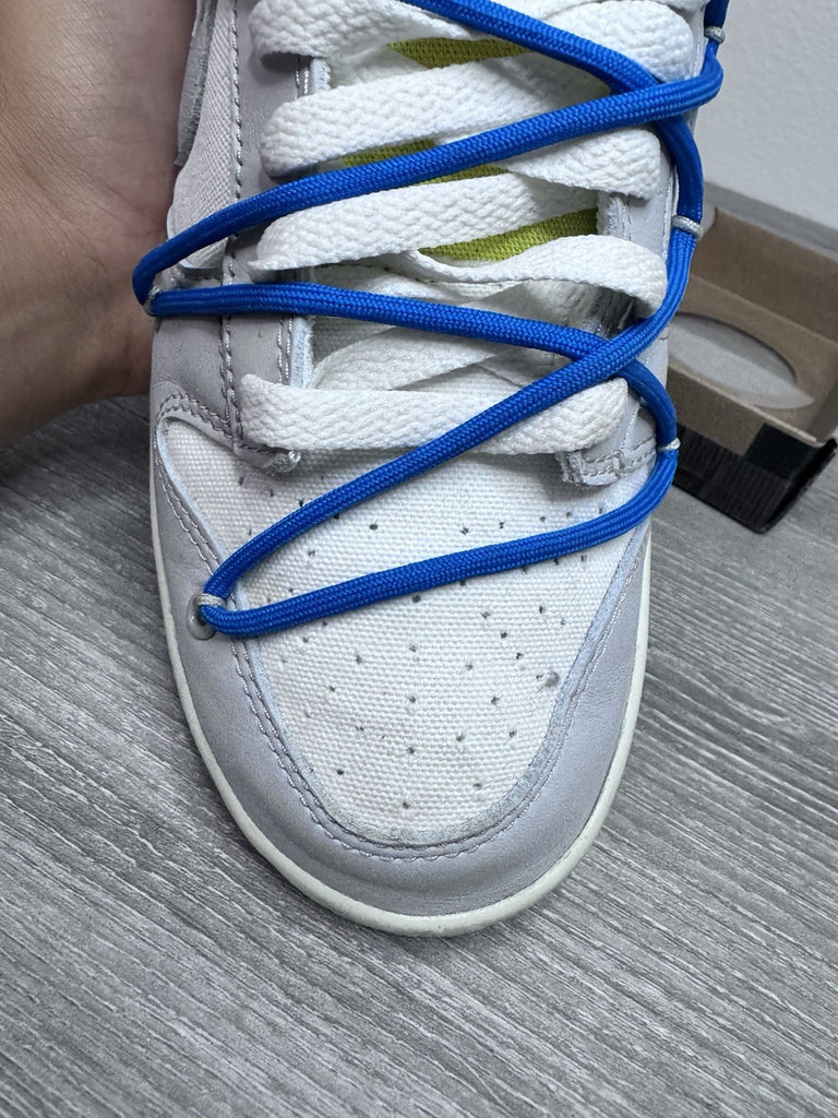 Size 7.5 - Nike Dunk Low Off White Lot 10 DM1602-112 OG Retro Clean Preowned