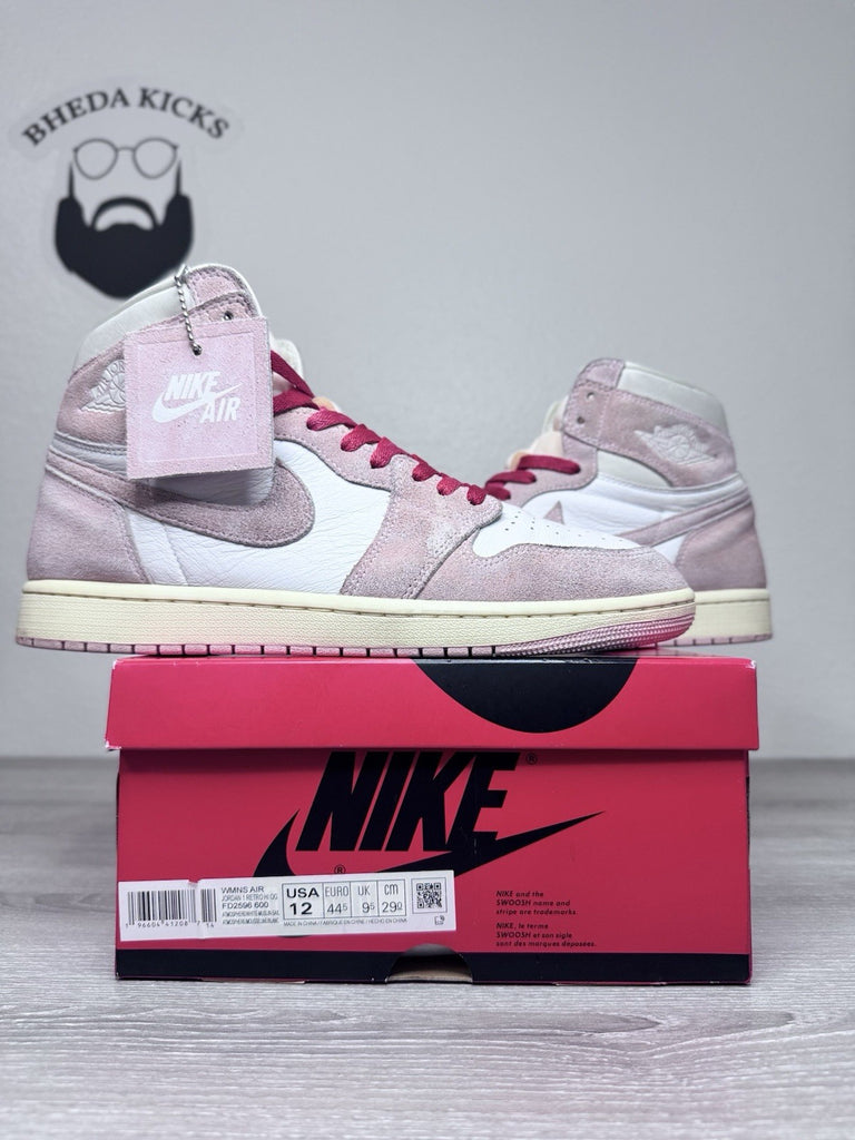 Size 12W/10.5M - Nike Air Jordan 1 Retro High OG Washed Pink FD2596-600