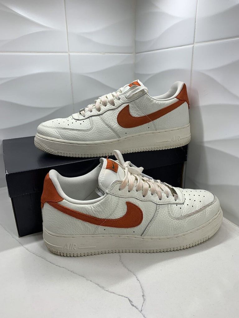 Nike Air Force 1 '07 Craft White Mantra Orange CV1755-100 Men's 12