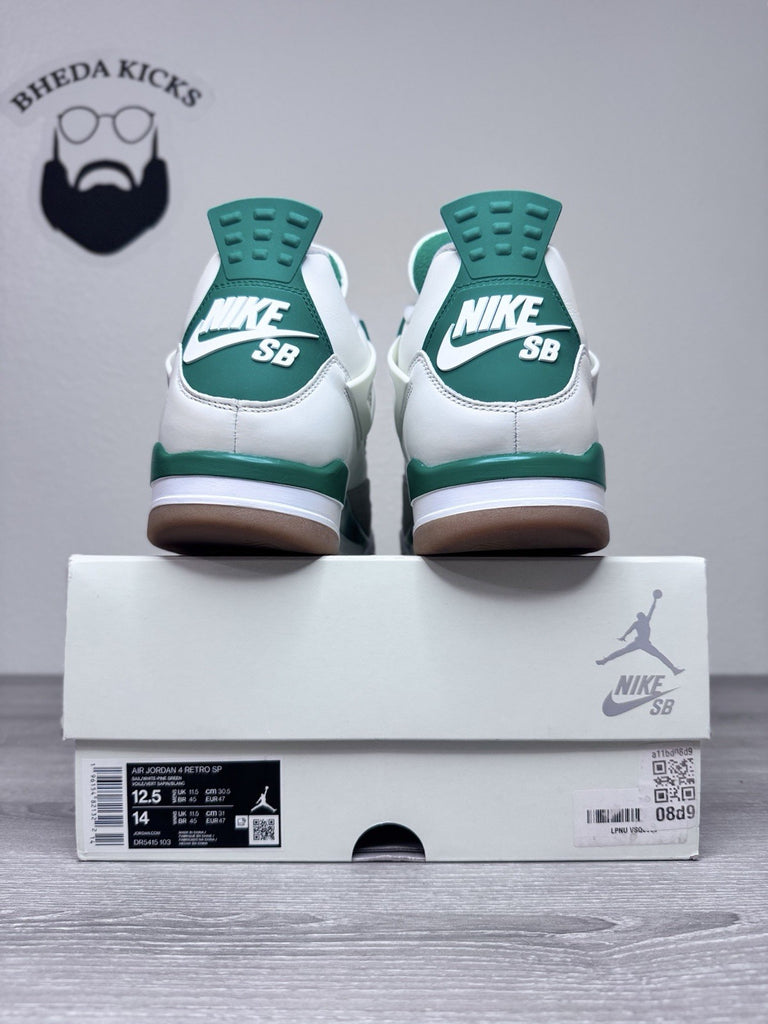 Size 12.5 - Nike Air Jordan 4 Retro SB Pine Green Sail (2023) DR5415-103 Worn 1x