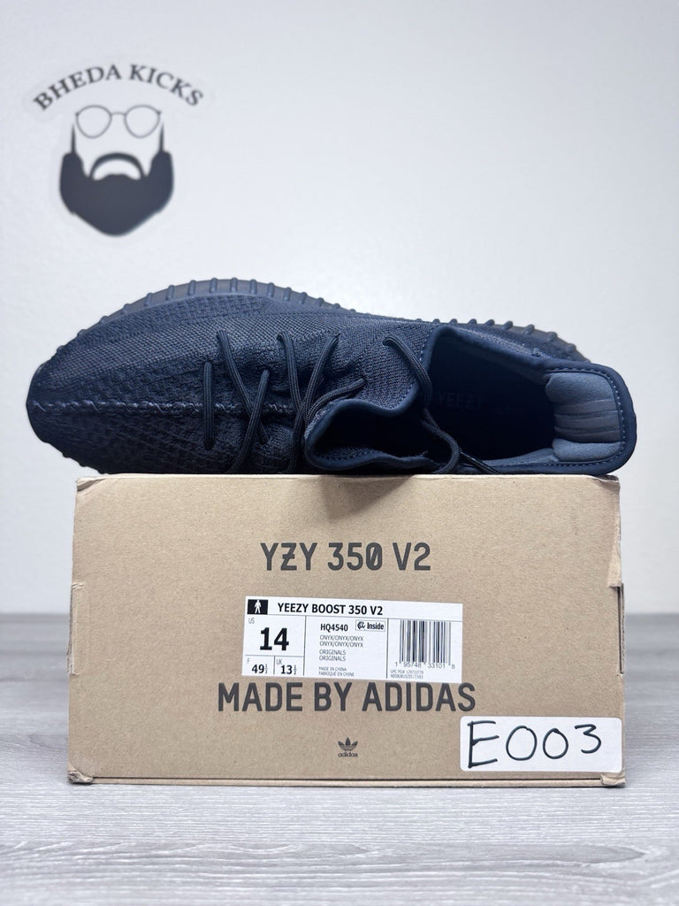 Size 14 - adidas Yeezy Boost 350 V2 Low Onyx HQ4540 Preowned Authentic
