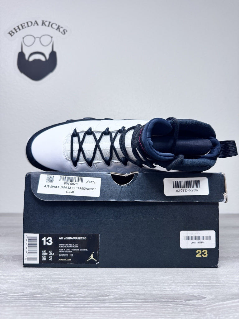 Size 13 - Air Jordan 9 Retro “Space Jam” (302370-112) 2016 Preowned Clean