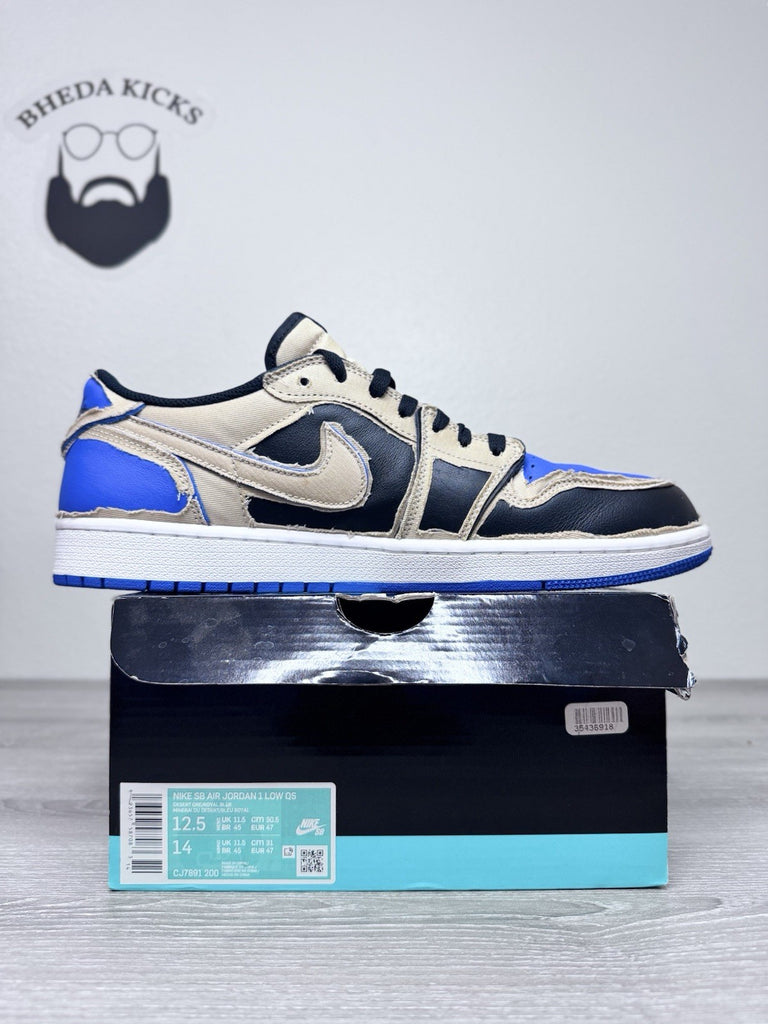 Size 12.5 - Air Jordan 1 Low x Nike SB Mountain Desert Ore Sneakers CJ7891-200