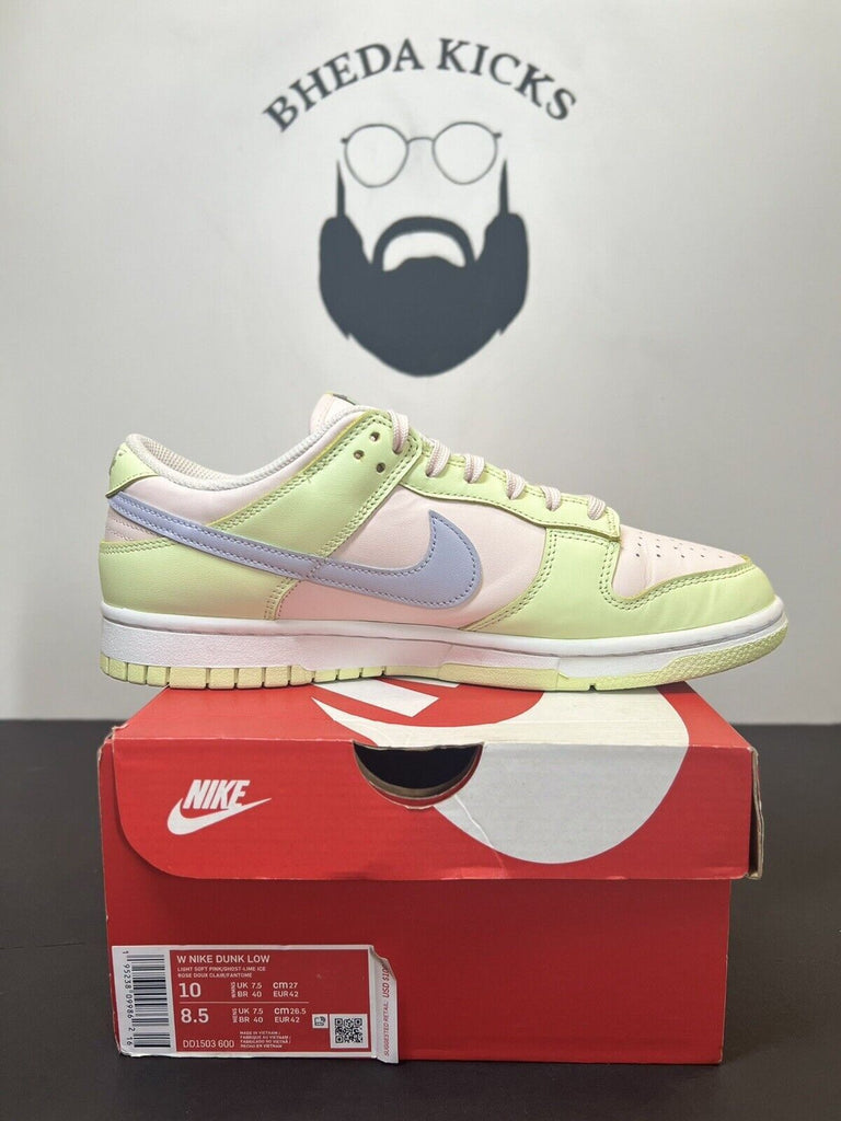 Women’s Nike Dunk Low “Lime Ice” Size 10W/8.5M (DD1503-600) Preowned Authentic