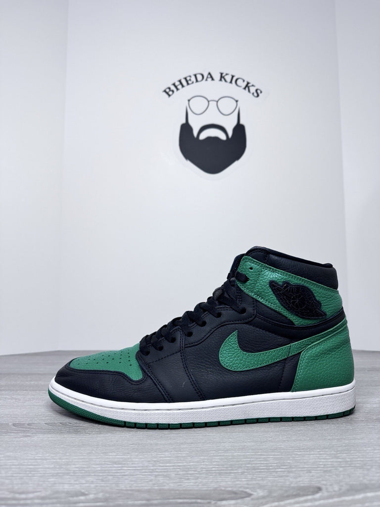 Size 15 - Nike Air Jordan 1 Retro OG High Pine Green 2.0 Red Black 555088-030