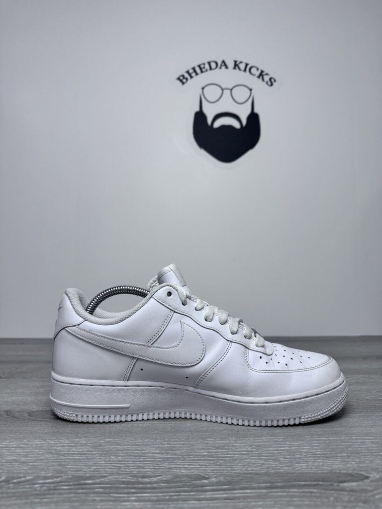 Size 9 - Nike Air Force 1 Low Triple White Mens Shoes 315122-112 Preowned