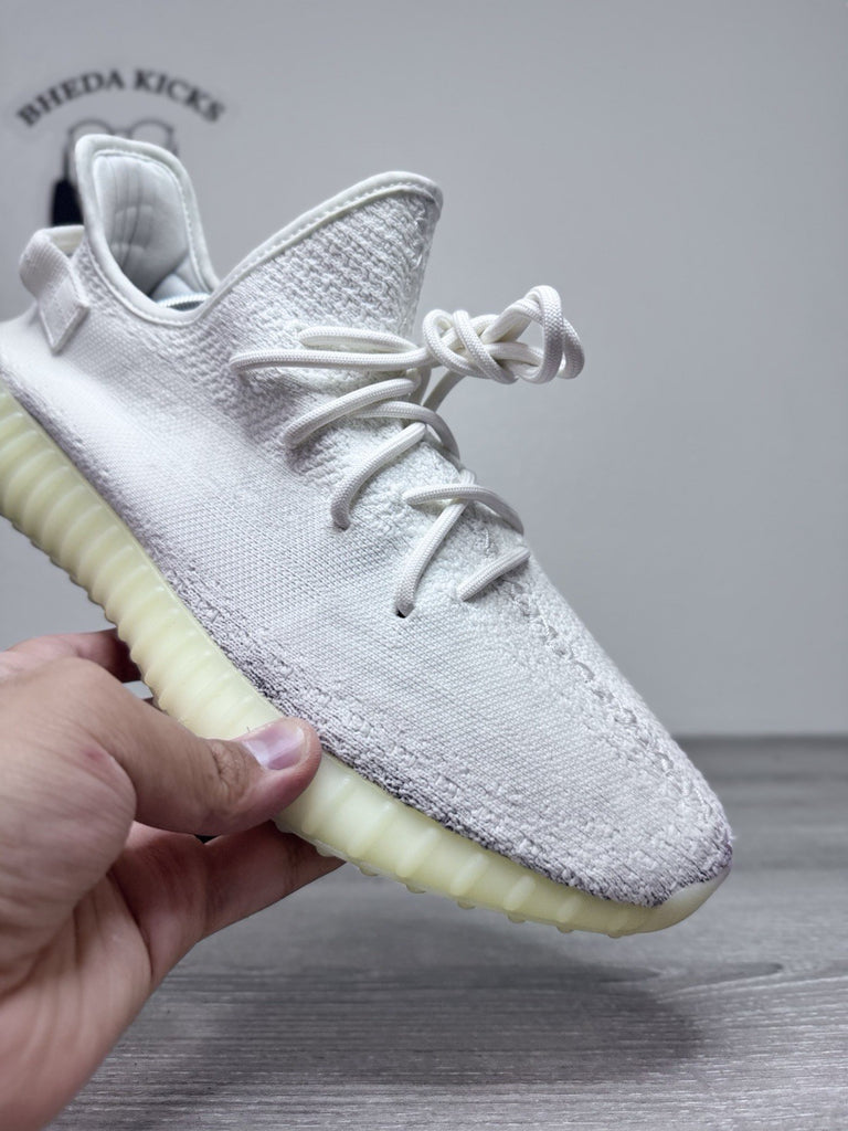 Size 12 - Adidas Yeezy 350 Boost V2 Cream Triple White 2017 CP9366 Preowned