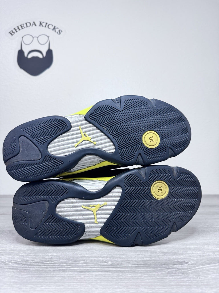 Size 13 - Air Jordan 14 Retro Thunder (487471-070) Preowned Authentic