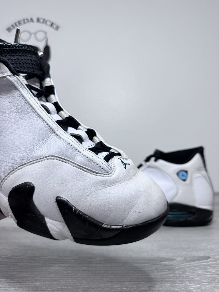 Size 12 - Air Jordan 14 OG 1999 Oxidized Green 136011-103 Preowned Authentic