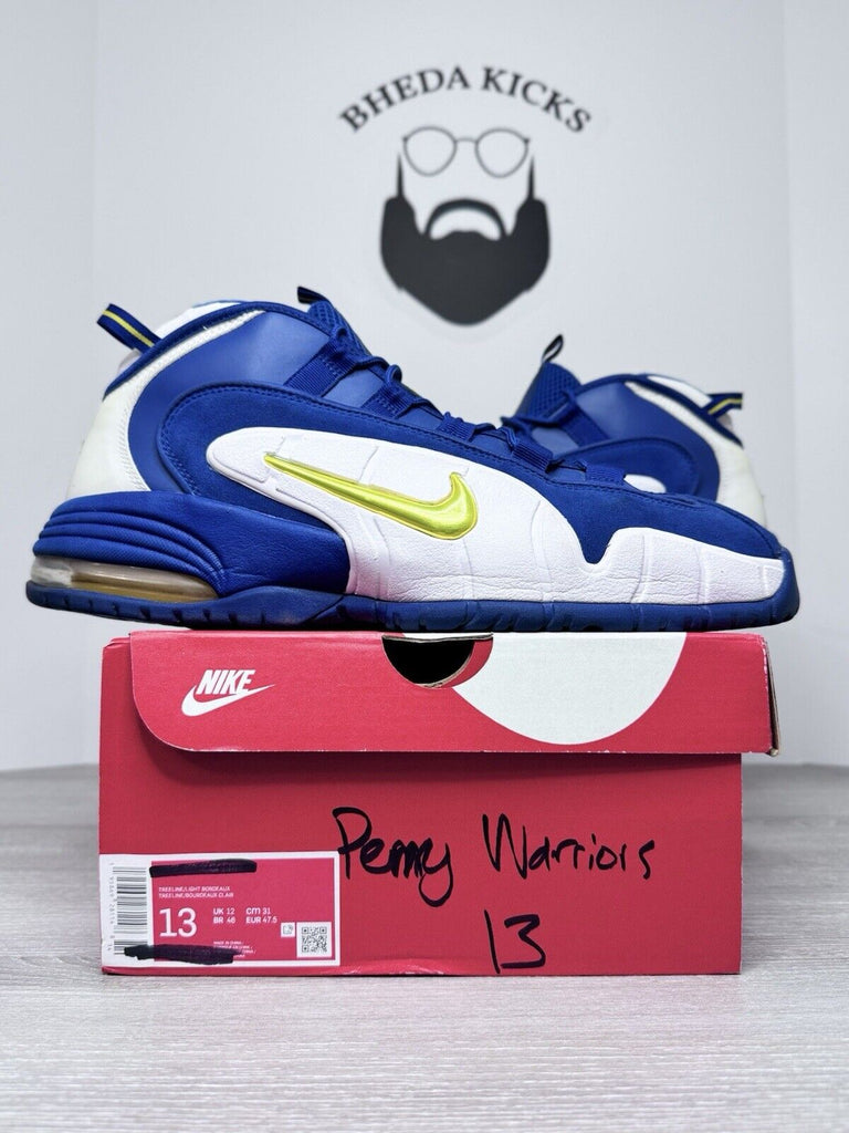 Size 13 - Nike Air Max Penny 1 Warriors 685153-401 Preowned Authentic Og