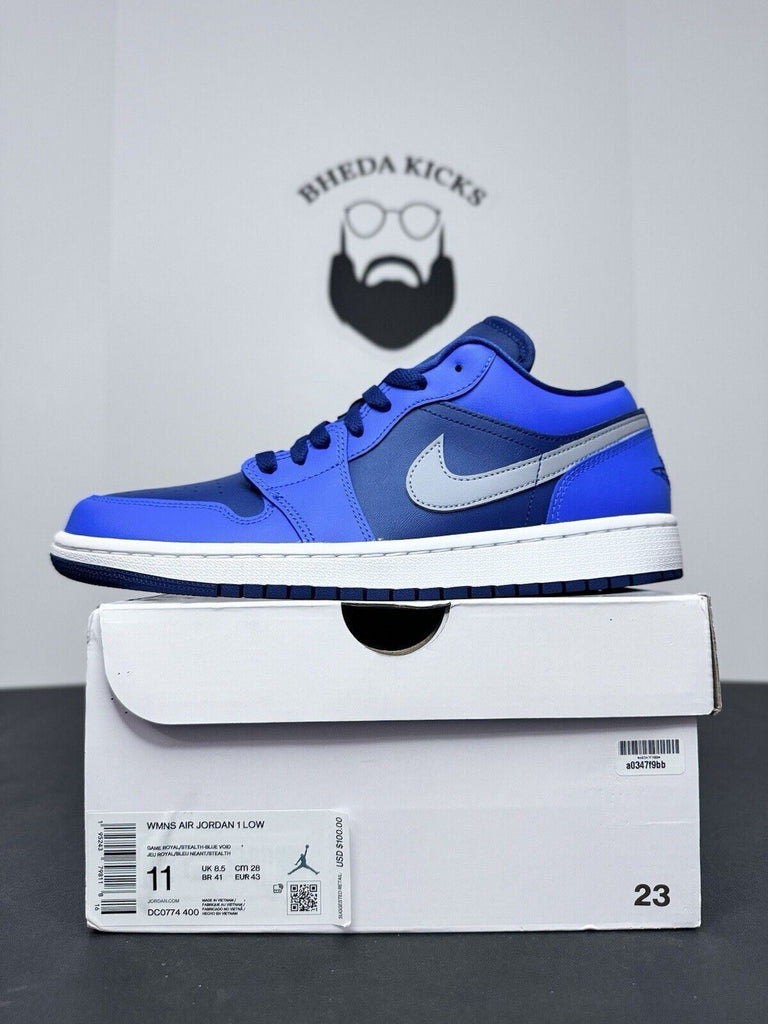 NEW DS Nike Air Jordan 1 Low Blue DC0774-400 Women’s Size 11 Men’s Size 9.5