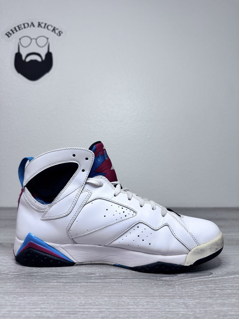 Size 11.5 - Nike Air Jordan 7 VII Retro Orion White Leather Sneaker 304775-105