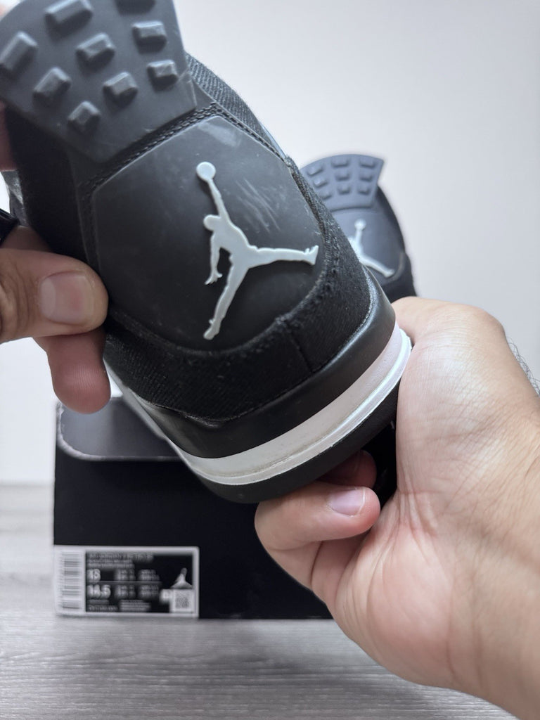 Size 13 - Nike Air Jordan 4 Retro SE Black Canvas 2022 Men's Shoes DH7138-006