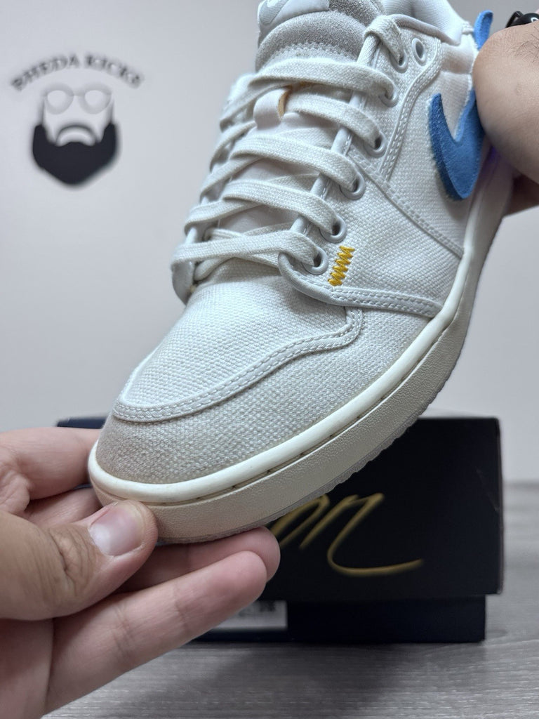Size 10.5 - Jordan 1 Retro AJKO Low SP Union Sail Men’s DZ4864-100 Preowned