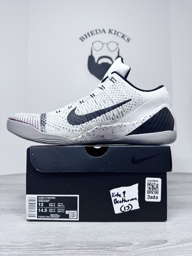 Size 13 - Nike Kobe 9 Elite Low Beethoven 639045-101 Preowned Authentic Clean